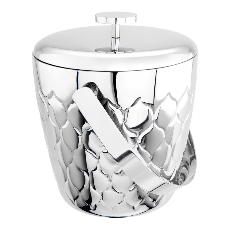 Orren Ellis Myrtille Embossed Stainless Steel Double Walled Ice Bucket